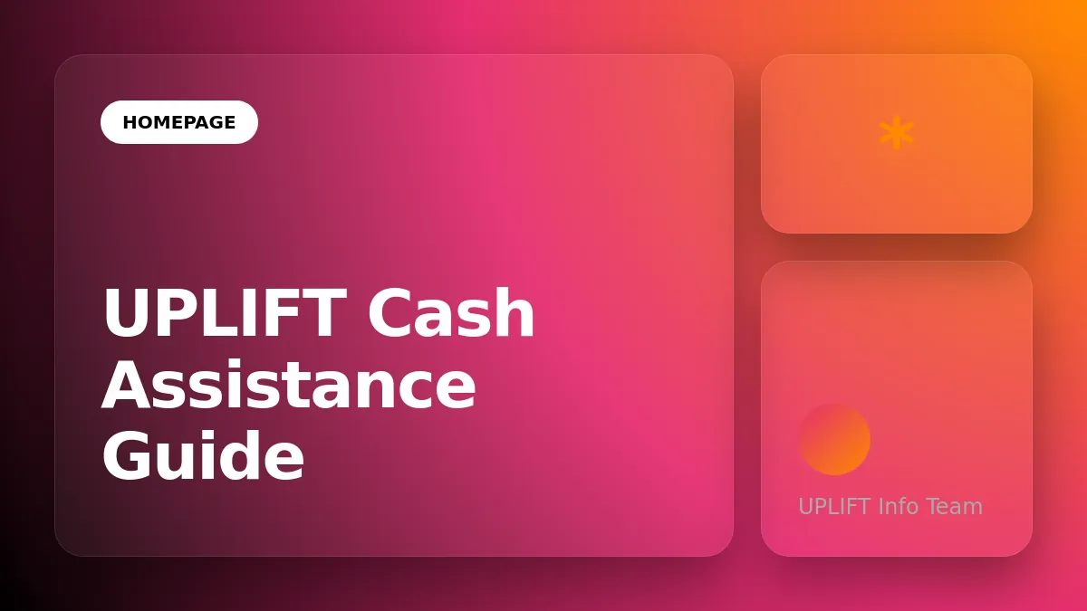 UPLIFT G2P — Cash Assistance Program Guide Hero Image